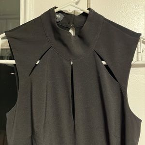 NWT Bebe slit mock neck body suit, size xxs
